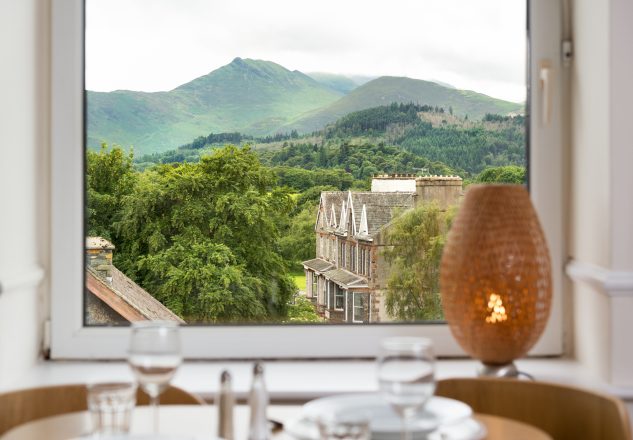 Fell views over Keswick from our apartment.