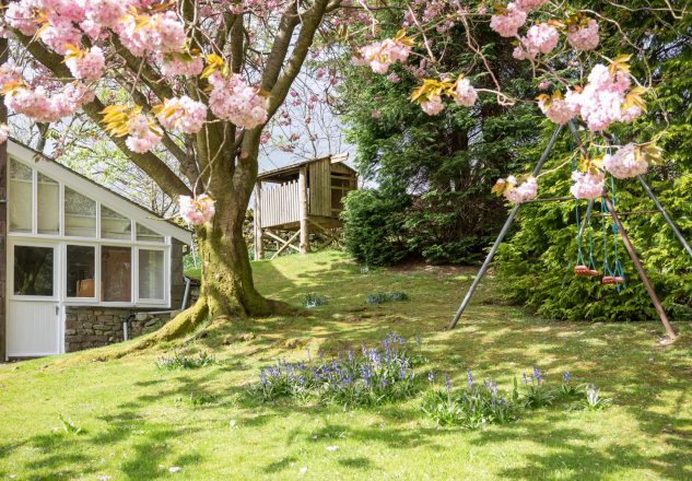 Mature, enclosed garden is perfect for guests visiting with children and pets.