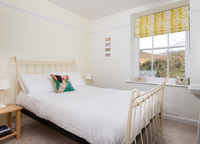 Double room with fell and garden views