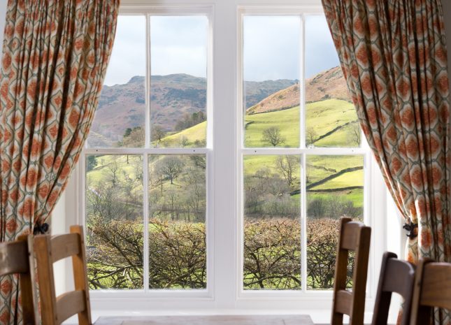 Views over Grasmere Fells from Bramrigg House.