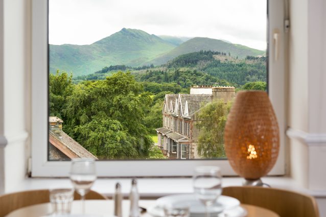 Fell views over Keswick from our apartment.