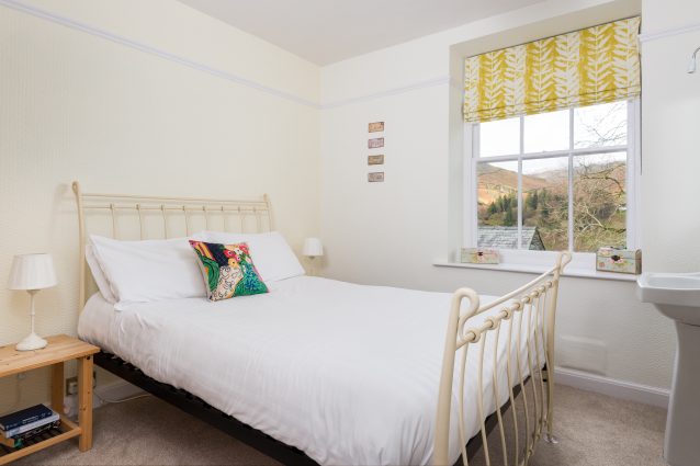 Double room with fell and garden views