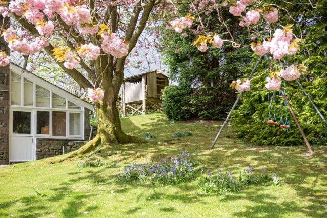 Mature, enclosed garden is perfect for guests visiting with children and pets.