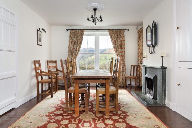 Dining room with stunning views across Grasmere Fells