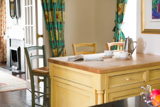 Breakfast bar in our lovely family kitchen