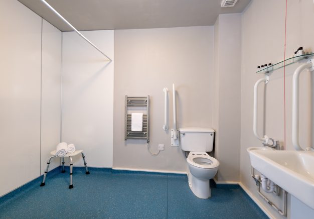 We have a fantastic wet room in our Family Room which is ideal for people with mobility issues