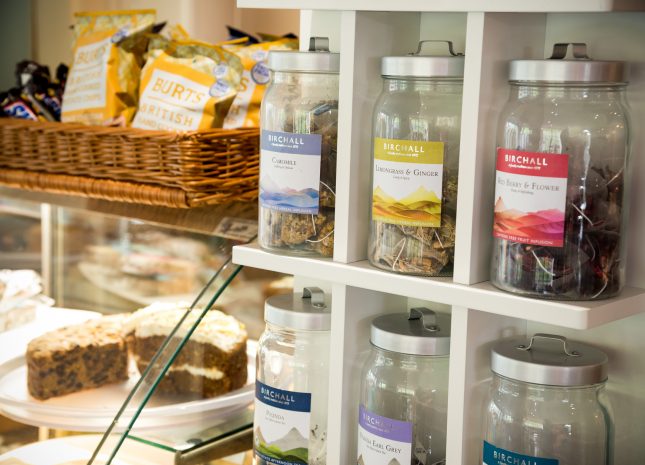 Wide selection of teas and cakes available from our cafe